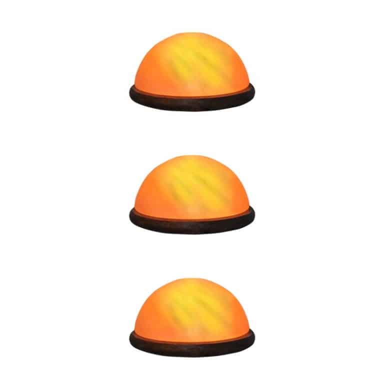 three dome buddha salt lamp pack