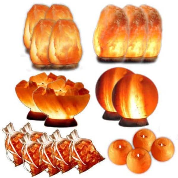 The Wholesale Salt Lamp Himalayan Salt package 21 in the set