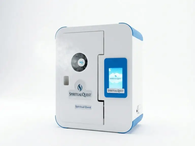 Professional halogenerator for salt rooms up to 150 - 199 sq foot with illuminated touch screen by SpiritualQuest