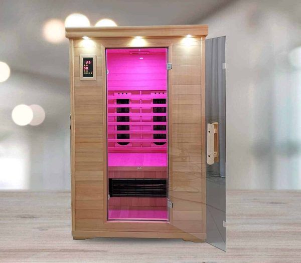 Executive Two Person Infrared Salt Cave Sauna – Ultra Low EMF