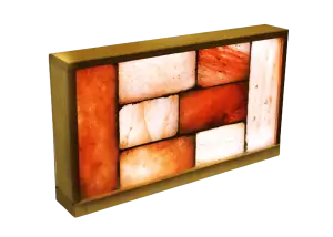1′ x 2′ Horizontal Salt Brick Wall with LED Backlighting