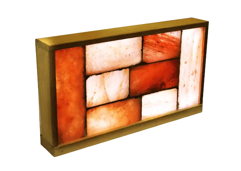 1′ x 2′ Horizontal Salt Brick Wall with LED Backlighting