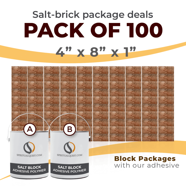 4" x 8" x 1" Rough Face Bricks with Adhesive Qty 100