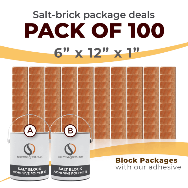 6" x 12" x 1" Bricks with Adhesive Qty 100