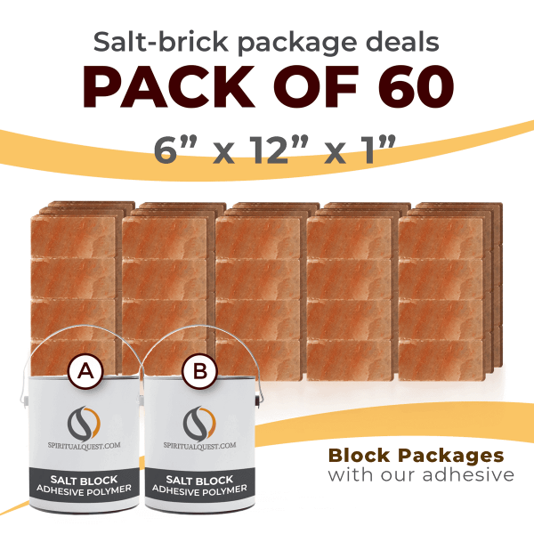 6" x 12" x 1" Bricks with Adhesive Qty 60