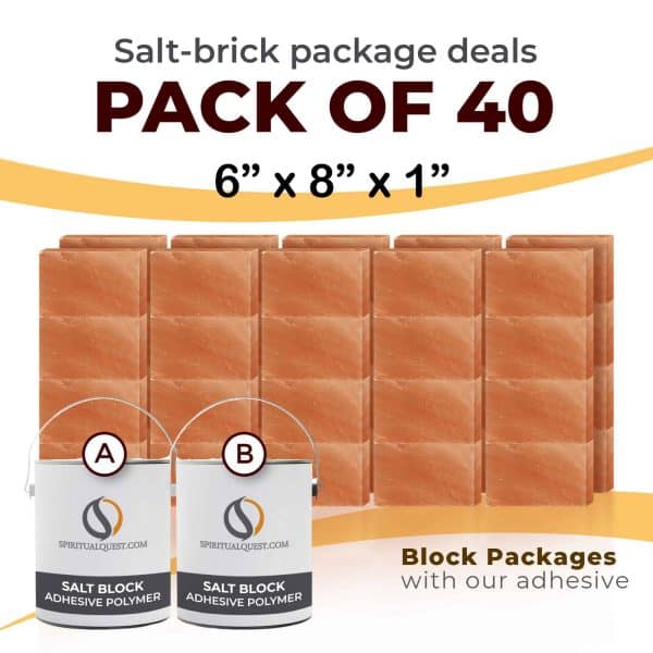 40 6x8x1 Bricks with Adhesive