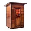 Donovan Two-Person Outdoor Infrared Sauna - Sleek design and advanced infrared technology