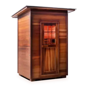 Donovan Two-Person Outdoor Infrared Sauna - Sleek design and advanced infrared technology