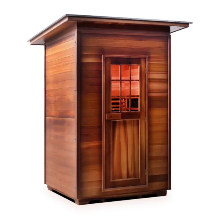 Donovan Two-Person Outdoor Infrared Sauna - Sleek design and advanced infrared technology