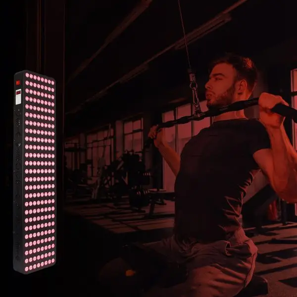 1000 Watt Red Light Therapy Panel in use