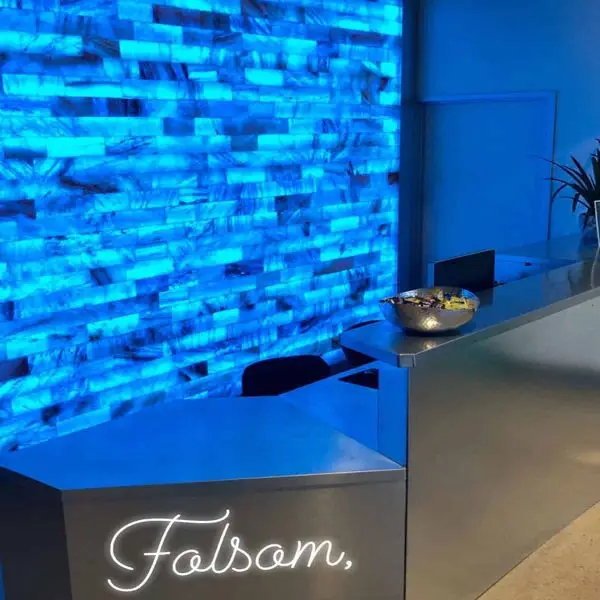 custom salt room with salt wall panels