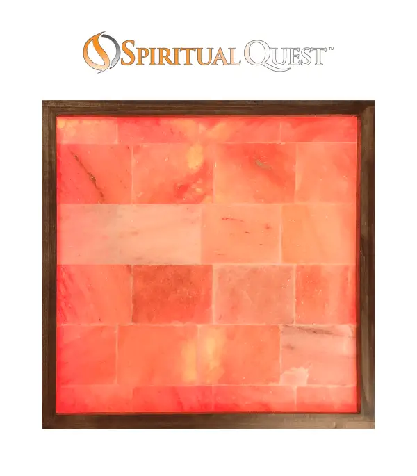 color selected to deep orange and red himalayan salt wall
