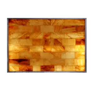3' x 4' Horizontal Salt Wall With LED Backlighting