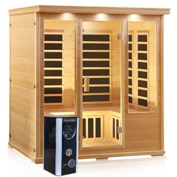 4 person infrared sauna salt cabin with halo generator salt therapy