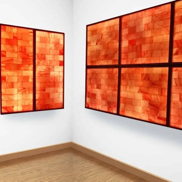 custom salt wall with LED backlight