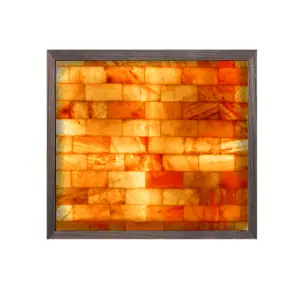 4'x4' Square Salt Brick Wall With LED Backlight
