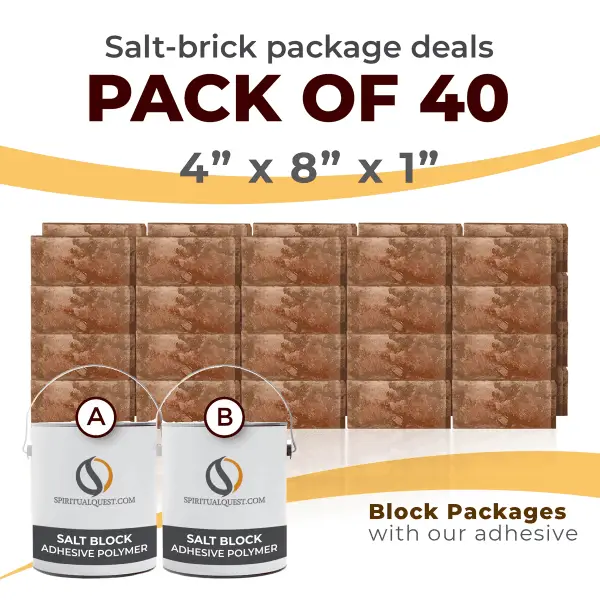 4" x 8" x 1" Rough Face Bricks with Adhesive Qty 40