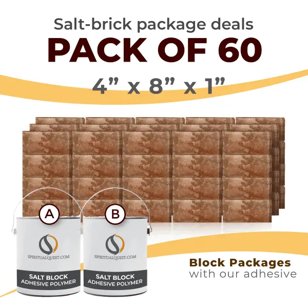 4" x 8" x 1" Rough Face Bricks with Adhesive Qty 60