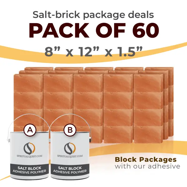 8" x 12" x 1.5" Bricks with Adhesive Qty 60