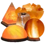 Set of Handcrafted Designer Himalayan Salt Lamps