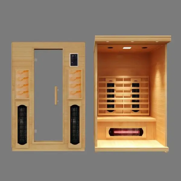 Executive two-person salt cave sauna