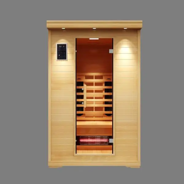 executive two person full spectrum infrared Sauna with Himalayan Salt