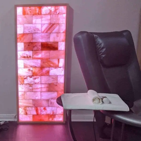 custom salt wall with LED backlight