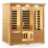 Front view of himalayan salt cave sauna