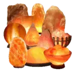 Set of Handcrafted Designer Himalayan Salt Lamps