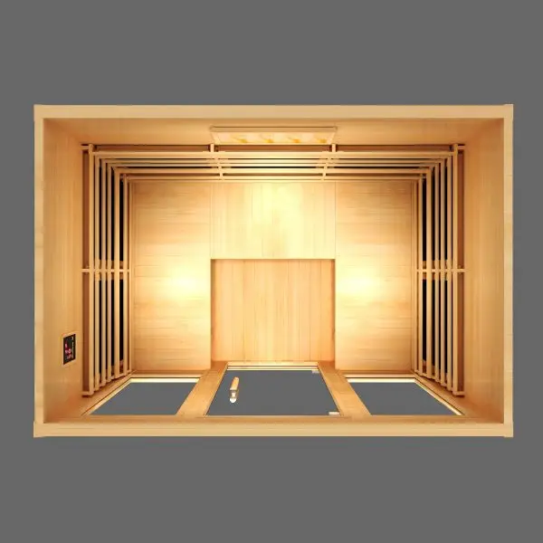 chorus 4 person salt cave sauna with salt panel by spiritualquest