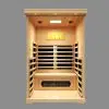 Front view of duet infrared sauna