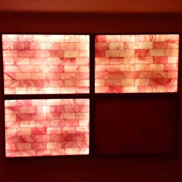 custom salt wall with LED backlight