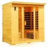 Front view of himalayan salt cave sauna