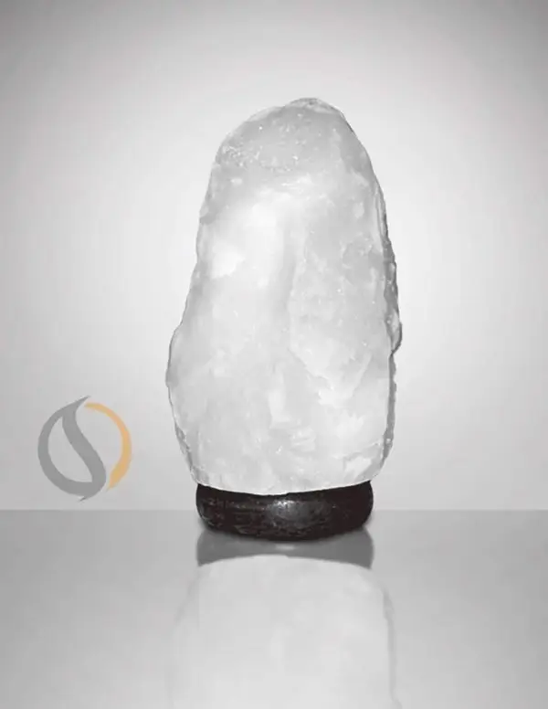Rare White Himalayan Salt Lamp (6-8" Tall, 6-8 lbs)