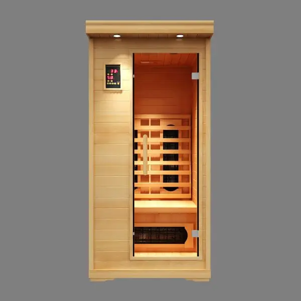 Spiritualquest single infrared sauna with himalayan salt