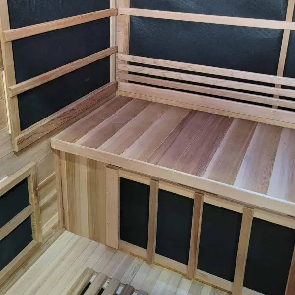 Outdoor Infrared Sauna Interior View