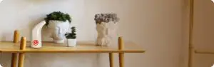 Himalayan salt pipe inhaler on a shelf
