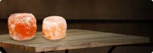 Pair of himalayan salt tea lights