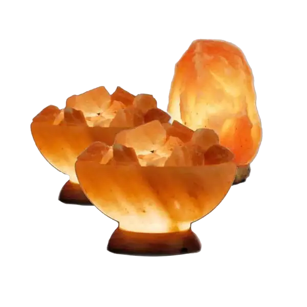 2 Abundance Bowls and One Medium Salt Lamp Value Pack