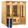 4 person infrared sauna salt cabin with halo generator salt therapy