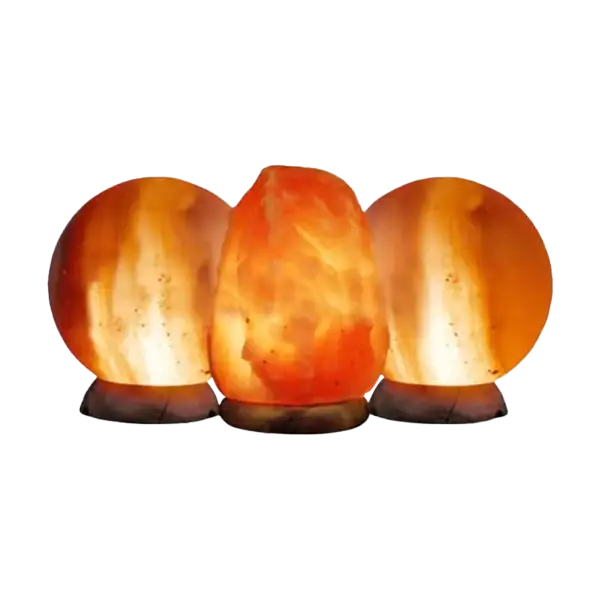 2 spheres and one medium salt lamp himalayan salt lamp value pack