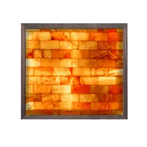4' x 4' salt wall with LED Backlights