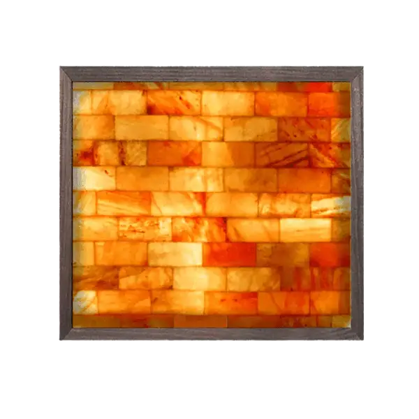 4' x 4' salt wall with LED Backlights