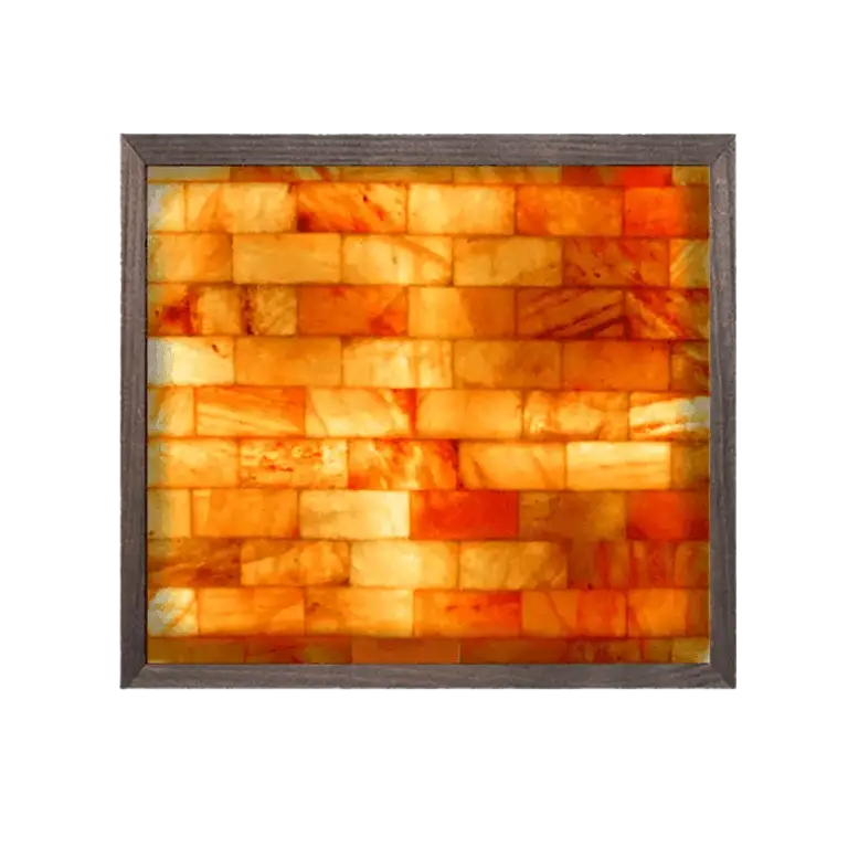 4' x 4' salt wall with LED Backlights