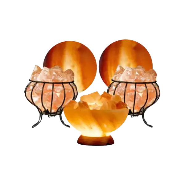 2 spheres 2 baskets 1 salt bowl