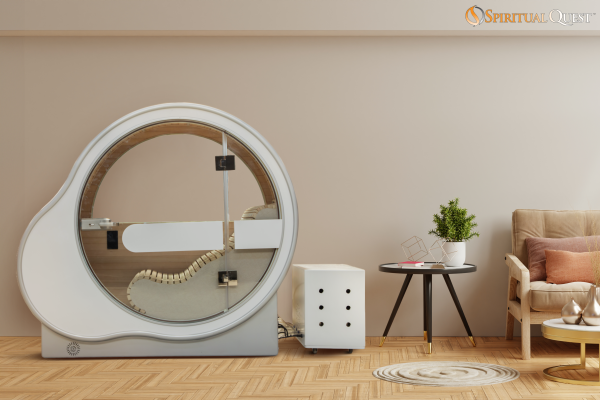 OxyBoost Elite Oxygen Sauna, enhancing well-being with infrared and oxygen therapy, offered by SpiritualQuest