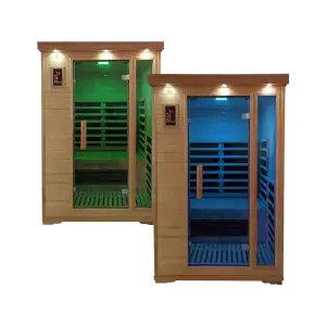 Spa Pack: Two Duet Two Person Carbon Fiber Salt Cave Saunas