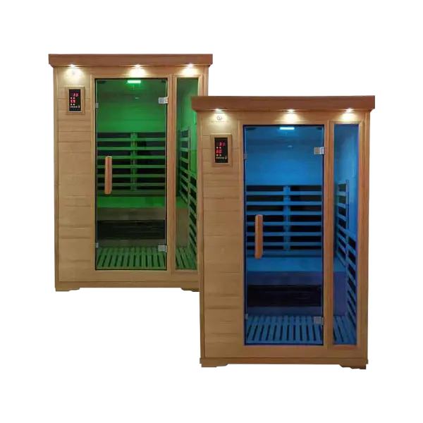 Spa Pack: Two Duet Two Person Carbon Fiber Salt Cave Saunas