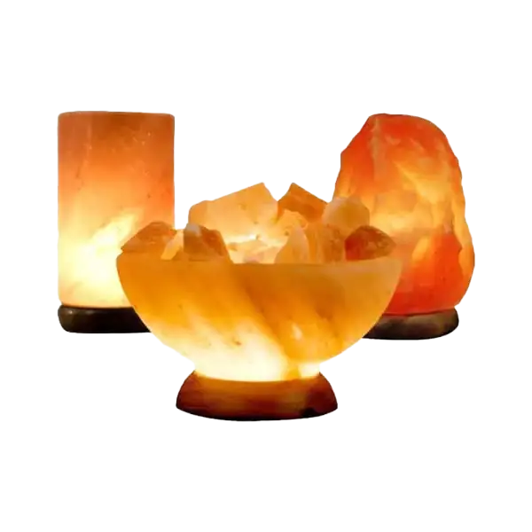 pillar salt lamp bowl salt lamp and medium salt lamp package deal