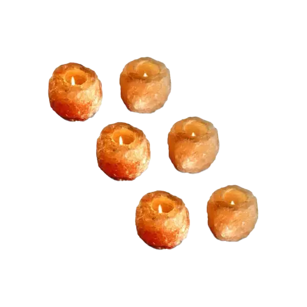 6 natural tea lights himalayan tea lights wholesale